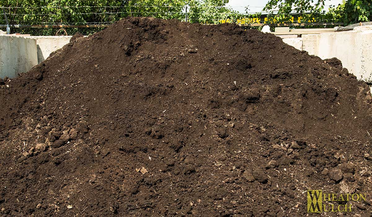 Bulk compost at the Wheaton Mulch yard